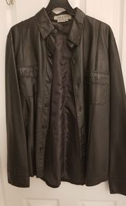 Aldo leather shirt/light jacket